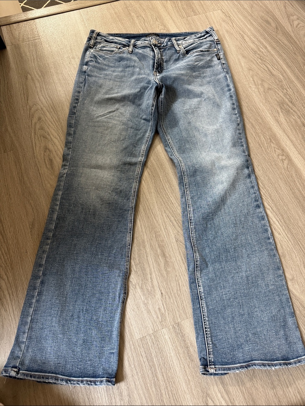 Silver Jeans Light Wash Boot Cut Jeans